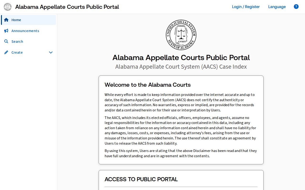 Marshall County Court records Alabama appellate portal